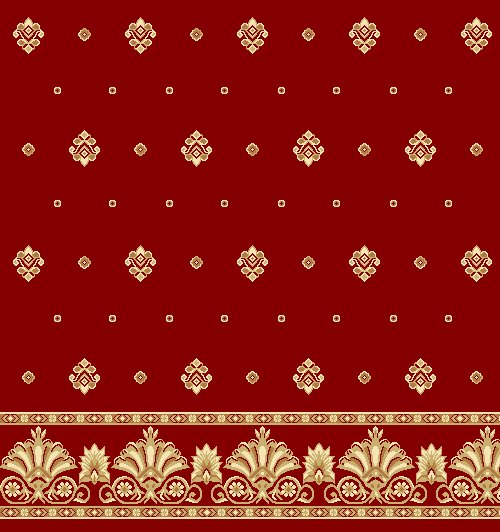 Akrilik Cami Halısı - Saf 01 Bordo