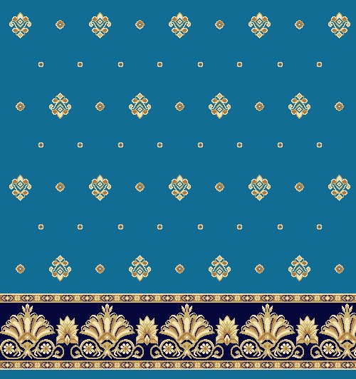 Akrilik Cami Halısı - Saf 01 Turkuaz