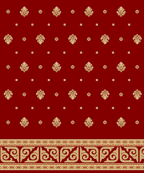 Akrilik Cami Halısı - Saf 03 Bordo