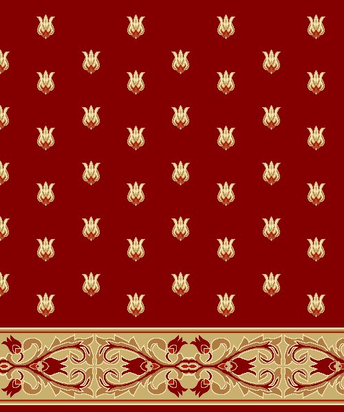 Akrilik Cami Halısı - Saf 05 Bordo