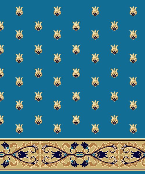 Akrilik Cami Halısı - Saf 05 Turkuaz