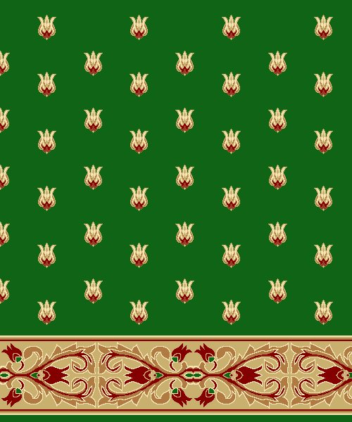 Akrilik Cami Halısı - Saf 05 Yeşil