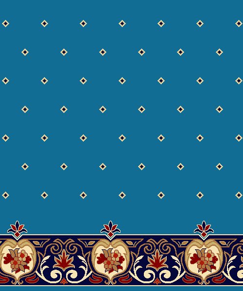 Akrilik Cami Halısı - Saf 06 Turkuaz