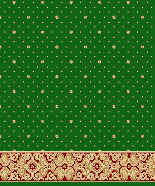 Akrilik Cami Halısı - Saf 101 Yeşil