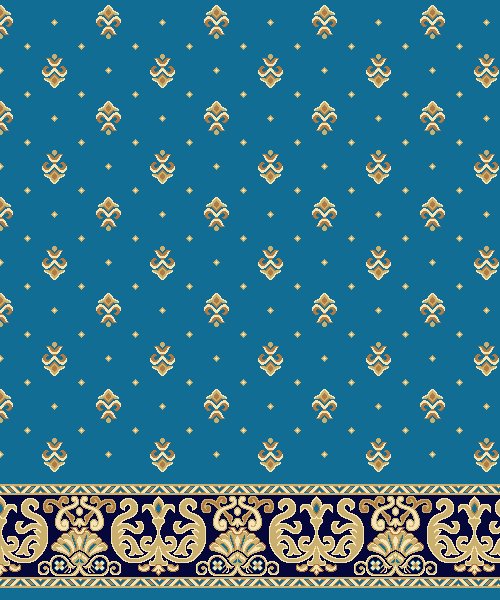 Akrilik Cami Halısı - Saf 131 Turkuaz