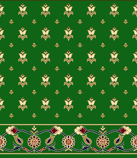 Akrilik Cami Halısı - Saf 156 Yeşil