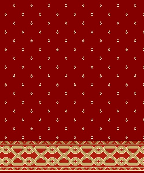 Akrilik Cami Halısı - Saf 74 Bordo