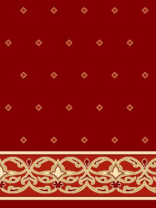 Akrilik Cami Halısı - Saf 177 Bordo