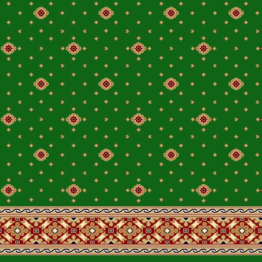 Akrilik Cami Halısı - Saf 180 Yeşil