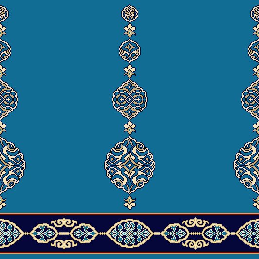 Akrilik Cami Halısı - Saf 181 Turkuaz